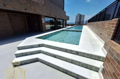 Promoção - apartamento com 2 dormitórios à venda, 69 m² por r$ 499.000 - aviação - praia grande/sp