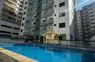 Apartamento, 50m da praia, com 1 dormitório à venda, 52 m² por r$ 325.000 - ocian - praia grande/sp