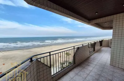 Espaçoso apartamento frente mar - sacada - lazer - 02 vagas - aviação - praia grande