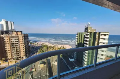 Linda vista mar - apartamento novo - 02 dormitórios (01 suíte) - sacada gourmet - lazer - 1 vaga - caiçara - praia grande (sp)
