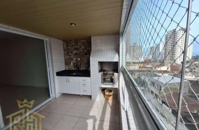 Apartamento 02 dormitórios (01 suíte) - sacada com churrasqueira - lazer - 1 vaga - aviação - praia grande sp