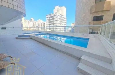 Apartamento com 1 dormitório para alugar, 45 m² por r$ 2.200/mês - aviação - praia grande/sp
