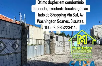 Excelente duplex em área privilegiada ao lado do shopping via sul condomíniofechado