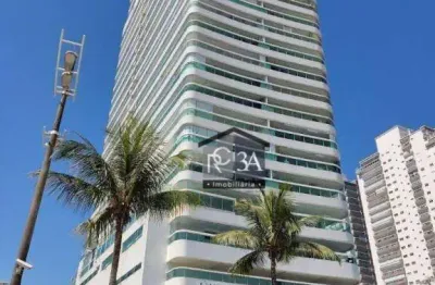 Apartamento com 3 dormitórios à venda, 119 m² por r$ 1.800.000 - canto do forte - praia grande/sp
