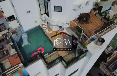 Cobertura com 3 dormitórios à venda, 220 m² por r$ 2.200.000,00 - tatuapé - são paulo/sp