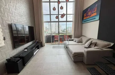 Apartamento para vender com 82m², varanda e 2 vagas. condomínio pozelli loft plus - jardim anália franco - sp