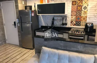 Apartamento para comprar com  55m², 1 dormitório, varanda. rua marechal barbacena - jd. anália franco - sp