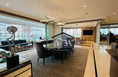 Apartamento venda tatuapé de altíssimo padrão, mobiliado e decorado com 425 m², 5 suítes, 7 vagas,