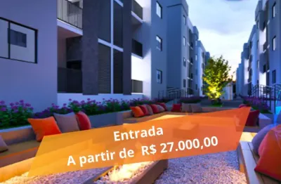 Apartamento com 2 dormitórios na planta com entrada de 7% no bairro gravatá em navegantes/sc