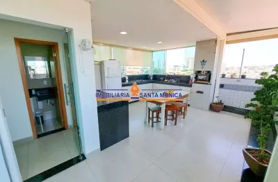 Cobertura com 3 quartos à venda na santa mônica, belo horizonte  por r$ 575.000