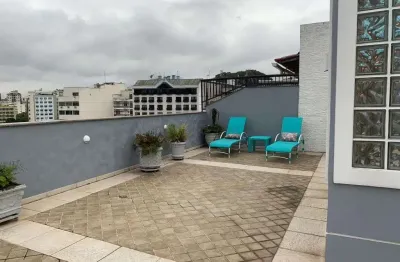 Cobertura rua guapeni, tijuca. 321m, 4 quartos com 2 vagas. prédio com lazer