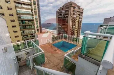 Cobertura no praia da barra, barra da tijuca. 4 quartos sendo 2 suítes. piscina.