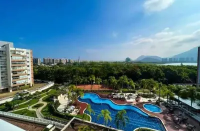 Alphaland residence club, 2 suítes, mobiliado, sol da manhã, vista lazers.