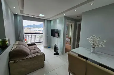 Mérito jacarepguá, 2 quartos com vaga e varanda, sol da manhã. lazer completo