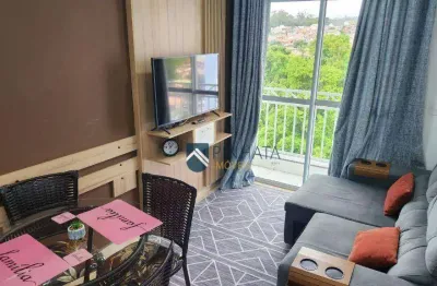 Apartamento com 2 dormitórios para alugar, 48 m² por r$ 3.500,01/mês - condomínio residencial verona - valinhos/sp