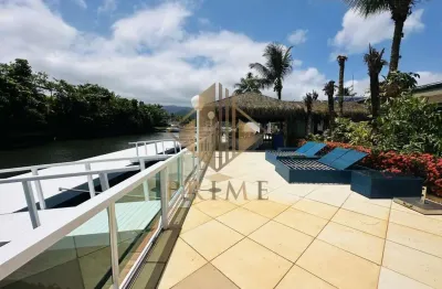 Casa em condomínio para temporada em guarujá, balneario praia do perequê, 4 dormitórios, 4 suítes, 5 banheiros, 4 vagas