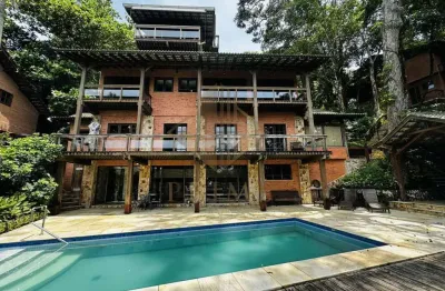 Casa para venda em guarujá, morro sorocotuba, 3 dormitórios, 3 suítes, 8 banheiros, 5 vagas