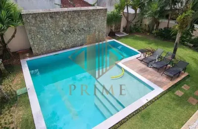 Casa em condomínio para locação em guarujá, jardim acapulco, 4 dormitórios, 4 suítes, 5 banheiros, 4 vagas