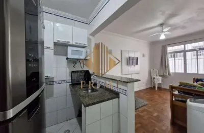 Apartamento para venda em guarujá, praia das pitangueiras, 1 dormitório, 1 banheiro, 1 vaga