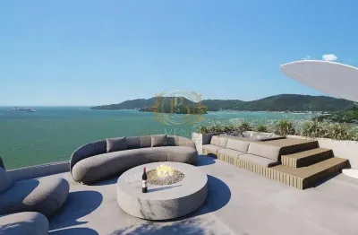 Vista mar 300m² privativos 4 suítes 6 vagas em perequê  porto belo - sc