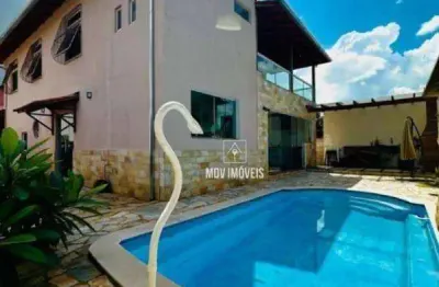 Casa com 4 dormitórios à venda, 322 m² por r$ 1.300.000,00 - santa amélia - belo horizonte/mg