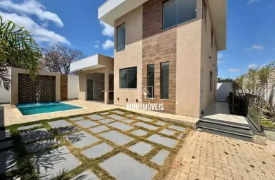 Casa com 4 dormitórios à venda, 157 m² por r$ 990.000 - várzea - lagoa santa/mg
