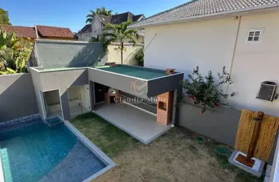 Casa nova contemporânea na barra da tijuca c/ lazer nos fundos