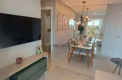 Apartamento com 2 dormitórios à venda, 48 m² por r$ 280.848,00 - mogi moderno - mogi das cruzes/sp