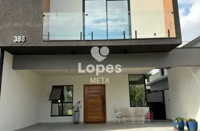 Condomínio Bosque dos Manacás - Sobrado Alto Padrão no Bosque Manacás com 3 Suítes, Hidro, Espaço Gourmet e Vista Livre