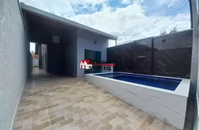 Super oportunidade!!!  casa (nova) 2 dts (1 suíte), sala, cozinha, 2 wc, piscina, 2  vagas
