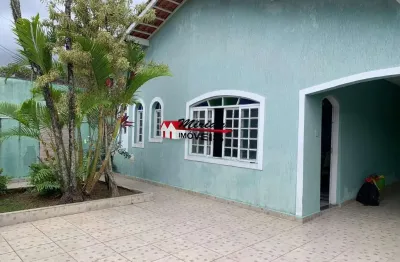 Imperdível oportunidade de adquirir casa à venda em peruíbe-sp, na vila romar! 4 quartos, 2 suítes, 2 salas, 3 banheiros, 2 vagas de garagem e 137m².