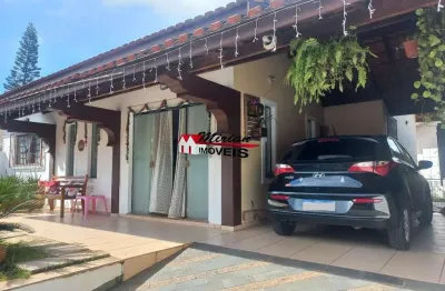 Linda casa 3 dormitórios, amplo quintal - 100 mts da praia - stella maris