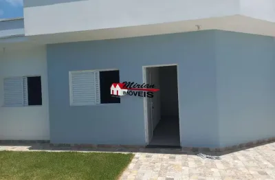 Belíssima casa térrea (nova) 03 dormitórios, 03 vagas - 400  mts do mar