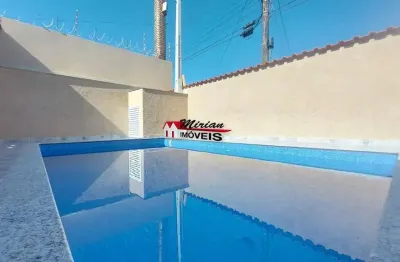 Casa para locação em peruíbe-sp: residência no bairro oásis com 3 quartos, suíte e 2 vagas de garagem!