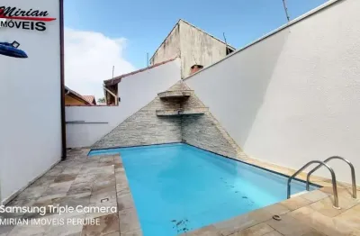 Sobrado a venda em peruibe, com 5 suites, 2 salas, piscina pertinho da praia , proximo ao centro