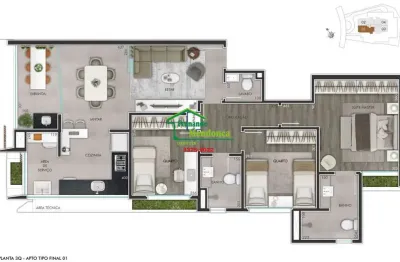 Apartamento com 2 quartos à venda na rua patagônia, 433, sion, belo horizonte por r$ 1.066.156