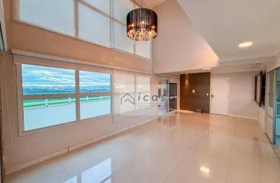 Cobertura com 4 dormitórios, 236 m² - venda por r$ 2.500.000,00 ou aluguel por r$ 13.687,66/mês - jardim aquarius - são josé dos campos/sp