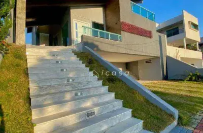 Sobrado com 3 dormitórios à venda, 450 m² por r$ 3.000.000,00 - condomínio residencial jaguary - são josé dos campos/sp