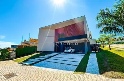 Sobrado com 4 dormitórios à venda, 483 m² por r$ 4.040.000,00 - alphaville - são josé dos campos/sp
