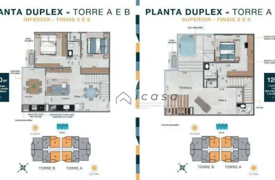 Apartamento duplex com 3 dormitórios à venda, 125 m² por r$ 670.000,00 - martim de sá - caraguatatuba/sp