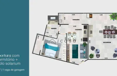 Cobertura com 1 dormitório à venda, 80 m² por r$ 800.000,00 - praia grande - ubatuba/sp