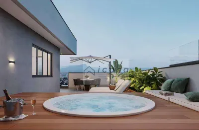 Cobertura com 2 dormitórios à venda, 138 m² por r$ 1.187.000,00 - praia das palmeiras - caraguatatuba/sp