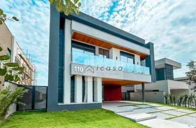 Sobrado com 5 dormitórios à venda, 470 m² por r$ 4.500.000,00 - alphaville - são josé dos campos/sp