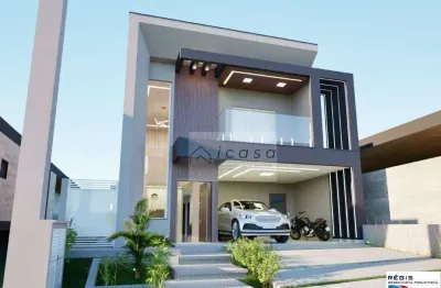 Sobrado com 4 dormitórios à venda, 215 m² por r$ 1.250.000,00 - condominio residencial malibu - caçapava/sp