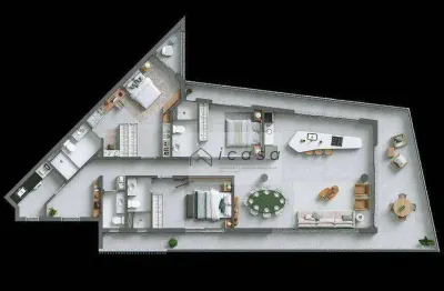 Apartamento com 3 dormitórios à venda, 169 m² por r$ 4.033.000,00 - itaguá - ubatuba/sp