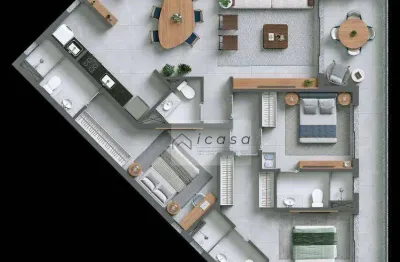 Apartamento com 3 dormitórios à venda, 117 m² por r$ 3.016.000,00 - itaguá - ubatuba/sp