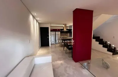 Apartamento duplex com 1 dormitório à venda, 82 m² por r$ 750.000,00 - jardim aquarius - são josé dos campos/sp