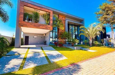 Sobrado com 4 dormitórios à venda, 312 m² por r$ 2.820.000,00 - condomínio residencial ecopark bourbon  - caçapava/sp