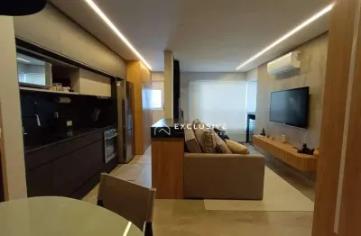 Apartamento com 1 dormitório para alugar, 45 m² por r$ 5.540,00/mês - parque residencial aquarius - são josé dos campos/sp