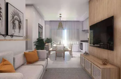 Apartamento com 2 dormitórios à venda, 67 m² por r$ 545.000,00 - itaguá - ubatuba/sp